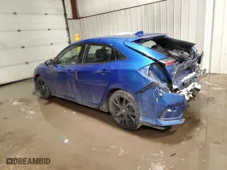 2018 Honda Civic Hatchback Sport with VIN SHHFK7H46JU426068, listed as a Copart auction lot 89337495 with 97,711 mi miles and Salvage Title. Bid and sale history available at carsss.com. Image 2.