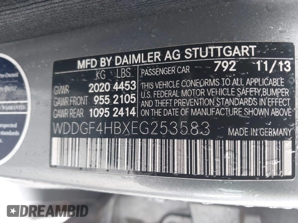 2014 Mercedes-Benz C 250 Sport с VIN WDDGF4HBXEG253583, выставлен на аукционе IAAI как лот 42189407 с пробегом 134 896 миль миль и . История ставок и продаж доступна на DreamBid. Изображение 9.