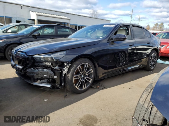 2024 BMW 5 Series 540i xDrive with VIN WBA63FJ0XRCS21259, listed as a Copart auction lot 84706904 with 0 mi miles and Salvage Title. Bid and sale history available at carsss.com. Image 1.