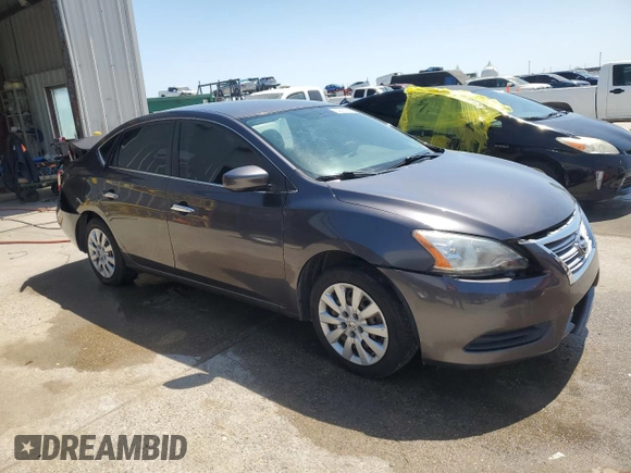 2014 Nissan Sentra SV with VIN 3N1AB7AP0EY216899, listed as a Copart auction lot 52231365 with 191,453 mi miles and Salvage Title. Bid and sale history available at DreamBid. Image 4.
