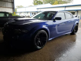 2021 Dodge Charger Scat Pack Widebody with VIN 2C3CDXGJ4MH645376, listed as a Copart auction lot 84051134 with 20,496 mi miles and Salvage Title. Bid and sale history available at carsss.com. Image 1.