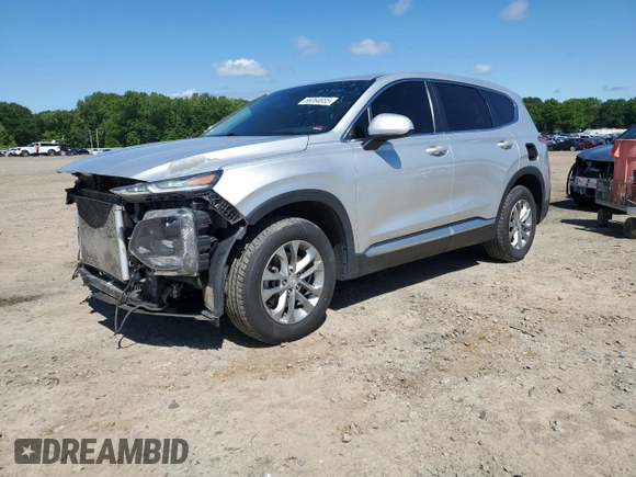 2019 Hyundai Santa Fe SE z VIN 5NMS23AD2KH028519, wystawiony jako Copart lot #56064655 z przebiegiem 208 948 mil mil oraz Szkoda całkowita • Salvage title. Historia ofert i sprzedaży dostępna na DreamBid. Obrazek 1.