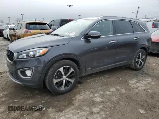 2016 Kia Sorento EX with VIN 5XYPHDA12GG023242, listed as a Copart auction lot 48183135 with 133,946 mi miles and Salvage Title. Bid and sale history available at carsss.com. Image 1.