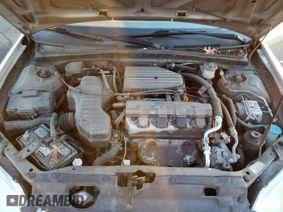 2002 Honda Civic EX with VIN 2HGES26762H538962, listed as a Copart auction lot 55504325 with 87,896 mi miles and Non Repairable. Bid and sale history available at DreamBid. Image 7.