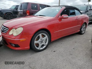 2005 Mercedes-Benz CLK 500 with VIN WDBTK75G95T045576, listed as a Copart auction lot 74738314 with 94,289 mi miles and Salvage Title. Bid and sale history available at carsss.com. Image 1.