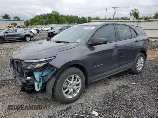 2022 Chevrolet Equinox LS with VIN 3GNAXHEV3NS216287, listed as a Copart auction lot 57400575 with 37,498 mi miles and Salvage title. Bid and sale history available at DreamBid. Image 1.