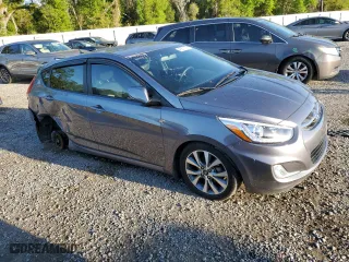 2016 Hyundai Accent Sport with VIN KMHCU5AE4GU272848, listed as a Copart auction lot 48657675 with 30,807 mi miles and Non Repairable. Bid and sale history available at carsss.com. Image 4.