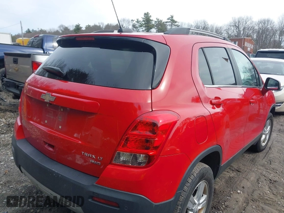 2016 Chevrolet Trax LT with VIN KL7CJPSB3GB756063, listed as a IAAI auction lot 41816533 with 125,141 mi miles and . Bid and sale history available at DreamBid. Image 4.