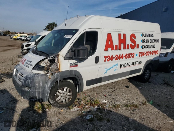 2015 Ram ProMaster Cargo with VIN 3C6TRVDGXFE509642, listed as a Copart auction lot 76952334 with Not Provided miles and Clean Title. Bid and sale history available at DreamBid. Image 1.