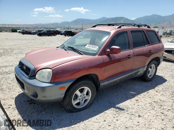 2004 Hyundai Santa Fe with VIN KM8SB12B74U770505, listed as a Copart auction lot 62756304 with 0 mi miles and Salvage Title. Bid and sale history available at carsss.com. Image 1.