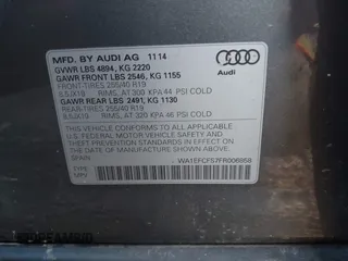 2015 Audi Q3 Premium Plus с VIN WA1EFCFS7FR006858, выставлен на аукционе IAAI как лот 41838322 с пробегом 119 893 миль миль и . История ставок и продаж доступна на DreamBid. Изображение 9.