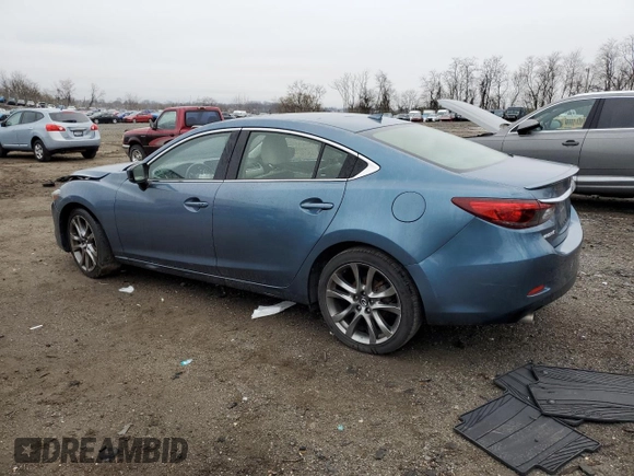 2017 Mazda 6 Grand Touring with VIN JM1GL1W53H1121416, listed as a Copart auction lot 50084295 with 104,206 mi miles and Salvage Title. Bid and sale history available at carsss.com. Image 2.