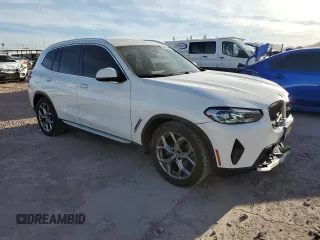 2022 BMW X3 sDrive30i with VIN 5UX43DP09N9J15297, listed as a Copart auction lot 46550435 with 49,750 mi miles and Salvage Title. Bid and sale history available at DreamBid. Image 4.