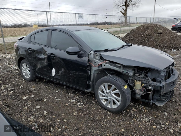 2012 Mazda 3 i Grand Touring with VIN JM1BL1W73C1570860, listed as a Copart auction lot 50317845 with 120,908 mi miles and Salvage Title. Bid and sale history available at DreamBid. Image 4.