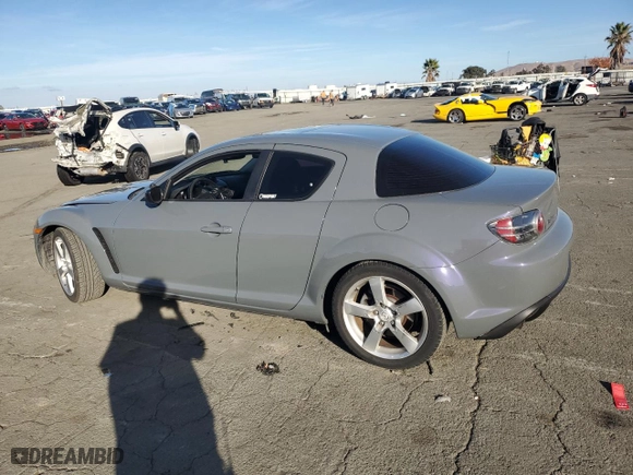 2007 Mazda RX-8 Touring with VIN JM1FE173770208369, listed as a Copart auction lot 80247224 with 138,384 mi miles and Salvage Title. Bid and sale history available at carsss.com. Image 2.