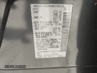 2014 Nissan Pathfinder SV with VIN 5N1AR2MN0EC732139, listed as a IAAI auction lot 41684984 with 125,590 mi miles and . Bid and sale history available at DreamBid. Image 9.