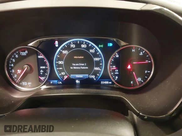 2024 Chevrolet Blazer RS with VIN 3GNKBKRS7RS133533, listed as a IAAI auction lot 42130846 with 33,488 mi miles and . Bid and sale history available at DreamBid. Image 7.