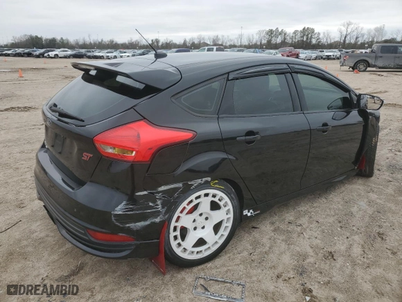 2015 Ford Focus ST with VIN 1FADP3L97FL240331, listed as a Copart auction lot 46222405 with 107,990 mi miles and Salvage Title. Bid and sale history available at carsss.com. Image 3.