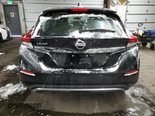 2025 Nissan LEAF S with VIN 1N4AZ1BV8SC566293, listed as a Copart auction lot 45042405 with 983 mi miles and Salvage Title. Bid and sale history available at carsss.com. Image 6.