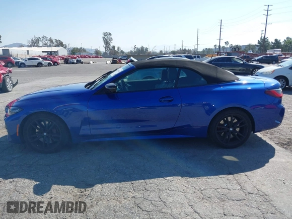 2024 BMW 4 Series M440i with VIN WBA53AT0XRCP24298, listed as a IAAI auction lot 41648187 with Not Provided miles and . Bid and sale history available at carsss.com. Image 15.