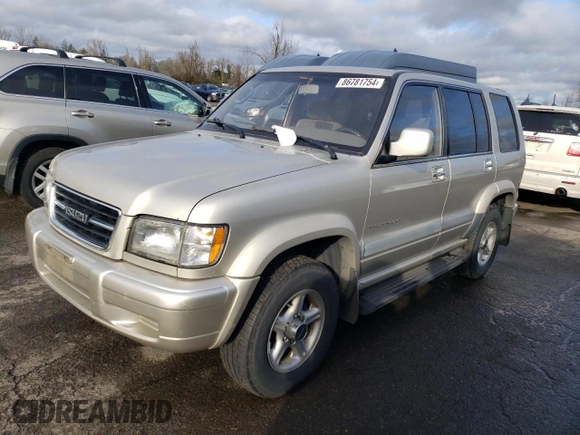 1998 Isuzu Trooper S with VIN JACDJ58X2W7904783, listed as a Copart auction lot 86781754 with 175,643 mi miles and Clean title. Bid and sale history available at DreamBid. Image 1.