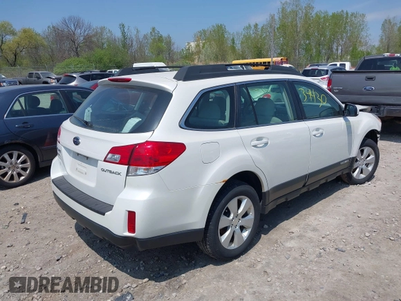 2012 Subaru Outback 2.5i with VIN 4S4BRCAC1C3233957, listed as a IAAI auction lot 42234430 with 168,076 mi miles and . Bid and sale history available at DreamBid. Image 4.