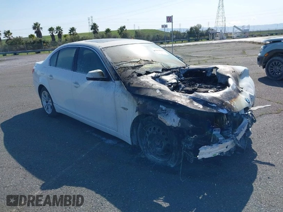 2010 BMW 5 Series 528i with VIN WBANU5C54AC365941, listed as a IAAI auction lot 41796704 with 129,832 mi miles and . Bid and sale history available at carsss.com. Image 1.