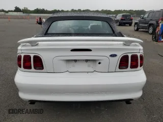 1996 Ford Mustang GT with VIN 1FALP45X9TF225224, listed as a Copart auction lot 66895564 with 113,282 mi miles and Salvage Title. Bid and sale history available at carsss.com. Image 6.
