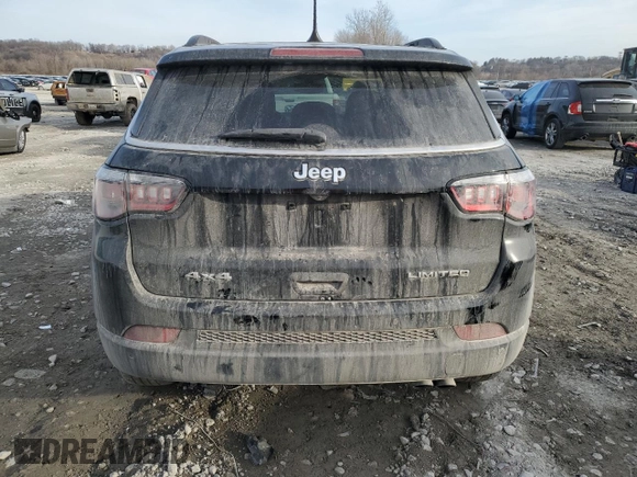 2018 Jeep Compass Limited with VIN 3C4NJDCB0JT168104, listed as a Copart auction lot 46726695 with 69,921 mi miles and Salvage Title. Bid and sale history available at carsss.com. Image 6.