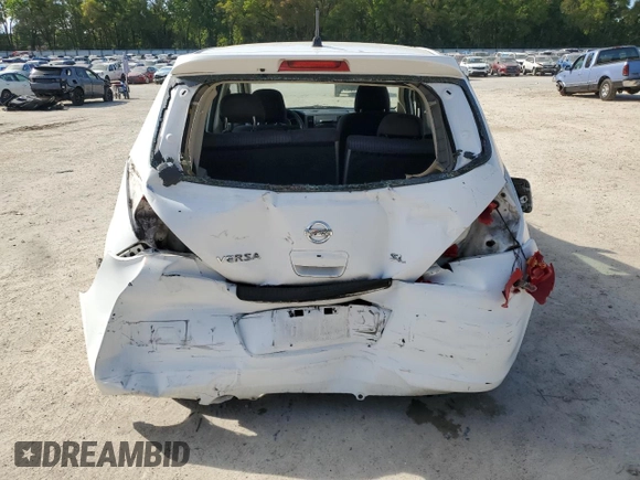 2010 Nissan Versa 1.8 SL with VIN 3N1BC1CP9AL374760, listed as a Copart auction lot 50710035 with 191,517 mi miles and Salvage Title. Bid and sale history available at carsss.com. Image 6.