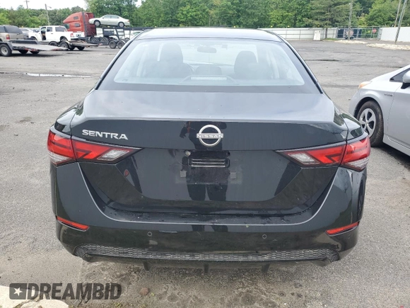 2025 Nissan Sentra S z VIN 3N1AB8BV6SY304550, wystawiony jako Copart lot #57815045 z przebiegiem 3 078 mil mil oraz Szkoda całkowita • Salvage title. Historia ofert i sprzedaży dostępna na DreamBid. Obrazek 6.