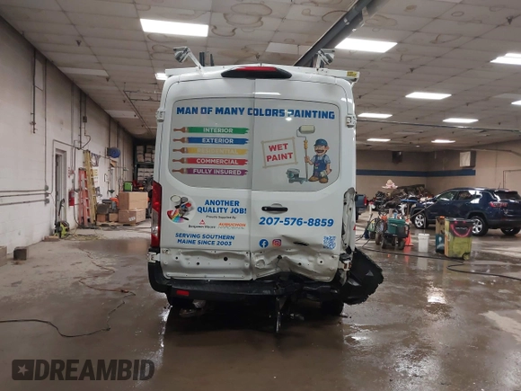 2018 Ford Transit with VIN 1FTYR1CM6JKA12527, listed as a IAAI auction lot 41117614 with 93,048 mi miles and . Bid and sale history available at DreamBid. Image 17.