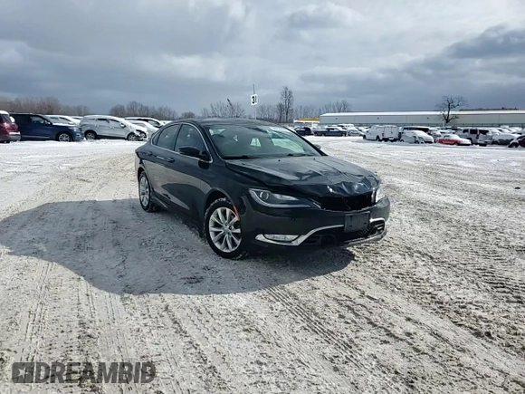 2015 Chrysler 200 C with VIN 1C3CCCCB3FN735557, listed as a Copart auction lot 46128545 with 100,689 mi miles and Clean Title. Bid and sale history available at carsss.com. Image 13.