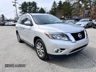 2015 Nissan Pathfinder Platinum with VIN 5N1AR2MMXFC627519, listed as a Copart auction lot 50955015 with 176,646 mi miles and Clean title. Bid and sale history available at DreamBid. Image 1.