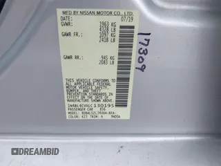2020 Nissan Altima SR z VIN 1N4BL4CVXLC130195, wystawiony jako IAAI lot #42504838 z przebiegiem 104 389 mil mil oraz . Historia ofert i sprzedaży dostępna na DreamBid. Obrazek 9.