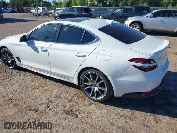 2022 Genesis G70 2.0T with VIN KMTG34TA2NU103990, listed as a IAAI auction lot 42302385 with 39,090 mi miles and . Bid and sale history available at DreamBid. Image 3.