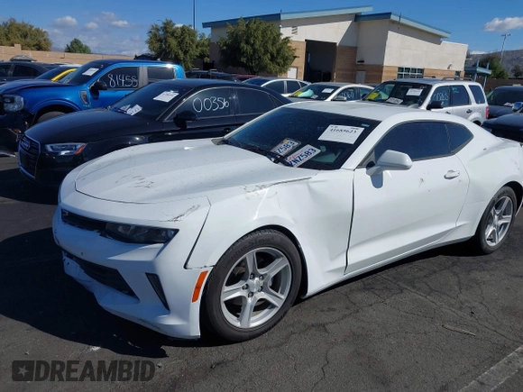 2016 Chevrolet Camaro 1LT with VIN 1G1FB1RX9G0188059, listed as a IAAI auction lot 41685623 with 101,254 mi miles. Bid and sale history available at carsss.com. Image 2.