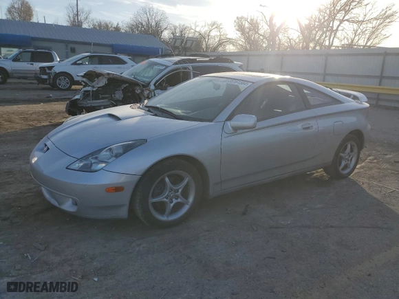 2000 Toyota Celica GTS with VIN JTDDY32T7Y0023659, listed as a Copart auction lot 85161564 with 140,772 mi miles and Salvage Title. Bid and sale history available at carsss.com. Image 1.