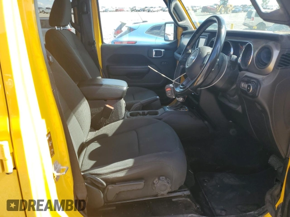 2021 Jeep Wrangler Unlimited Sport with VIN 1C4HJXKN4MW606809, listed as a Copart auction lot 56288484 with 59,561 mi miles and Salvage title. Bid and sale history available at DreamBid. Image 7.