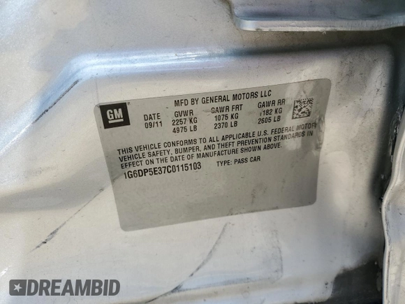 2012 Cadillac CTS Premium z VIN 1G6DP5E37C0115103, wystawiony jako Copart lot #58911645 z przebiegiem 143 106 mil mil oraz Szkoda całkowita • Salvage title. Historia ofert i sprzedaży dostępna na DreamBid. Obrazek 12.