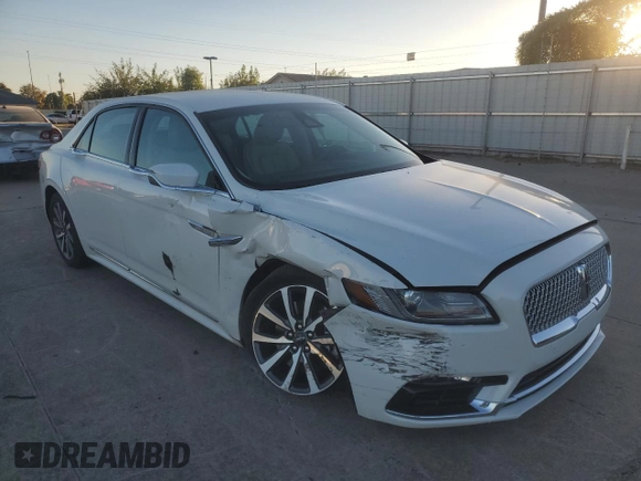 2020 Lincoln Continental Standard with VIN 1LN6L9PK2L5602320, listed as a Copart auction lot 76764124 with 37,605 mi miles and Salvage Title. Bid and sale history available at carsss.com. Image 4.