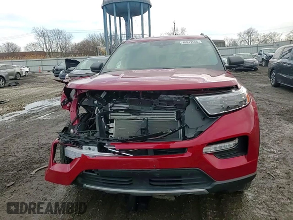 2021 Ford Explorer XLT with VIN 1FMSK8DH9MGC51416, listed as a Copart auction lot 46912555 with 34,271 mi miles and Salvage Title. Bid and sale history available at DreamBid. Image 12.