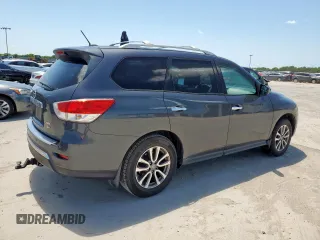 2014 Nissan Pathfinder S z VIN 5N1AR2MM3EC656875, wystawiony jako Copart lot #57664735 z przebiegiem 219 113 mil mil oraz Szkoda całkowita • Salvage title. Historia ofert i sprzedaży dostępna na DreamBid. Obrazek 3.