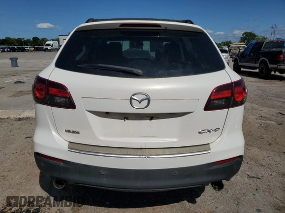 2015 Mazda CX-9 Touring with VIN JM3TB2CA2F0464589, listed as a Copart auction lot 53964885 with 181,610 mi miles and Salvage Title. Bid and sale history available at DreamBid. Image 6.