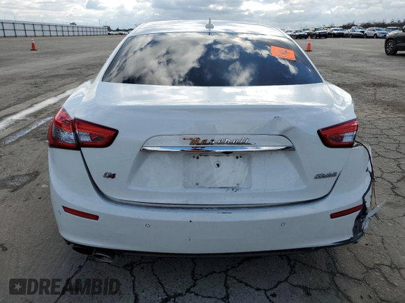2015 Maserati Ghibli S Q4 with VIN ZAM57RTAXF1150142, listed as a Copart auction lot 39860754 with 56,483 mi miles. Bid and sale history available at carsss.com. Image 6.