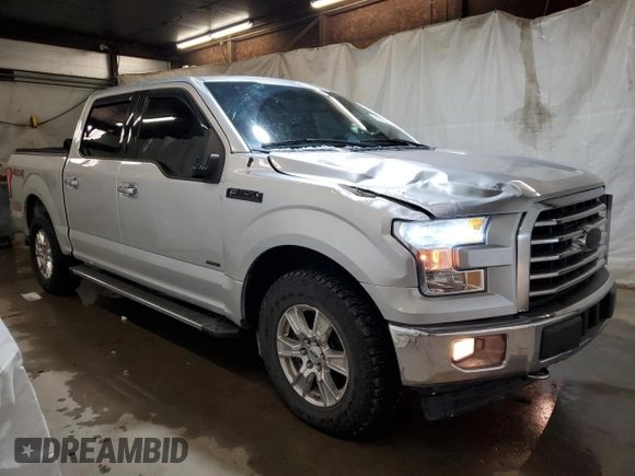 2017 Ford F-150 XL with VIN 1FTEW1EP1HFA55842, listed as a Copart auction lot 45715775 with 141,732 mi miles and Salvage Title. Bid and sale history available at carsss.com. Image 4.