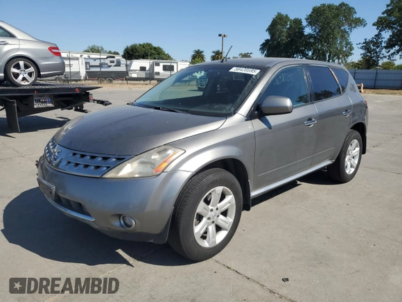 2006 Nissan Murano SL с VIN JN8AZ08T16W422166, выставлен на аукционе Copart как лот 56420595 с пробегом 148 646 миль миль и Списание • Salvage title. История ставок и продаж доступна на DreamBid. Изображение 1.
