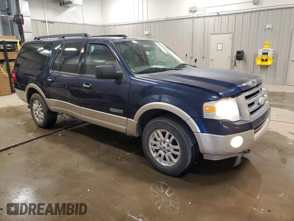 2008 Ford Expedition EL Eddie Bauer with VIN 1FMFK18528LA46090, listed as a Copart auction lot 86329694 with 188,208 mi miles and Clean Title. Bid and sale history available at carsss.com. Image 4.