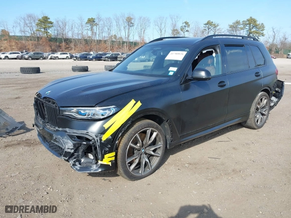 2022 BMW X7 M50i with VIN 5UXCX6C03N9M51772, listed as a IAAI auction lot 41780026 with 26,001 mi miles. Bid and sale history available at carsss.com. Image 20.