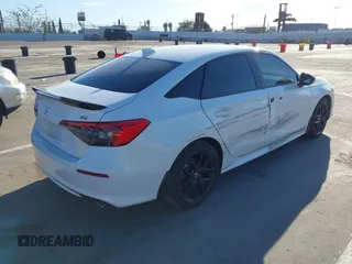 2024 Honda Civic Si with VIN 2HGFE1E51RH470618, listed as a IAAI auction lot 41756006 with 15,056 mi miles and . Bid and sale history available at DreamBid. Image 4.